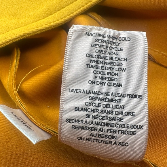 Philosophy Faux leather mustard blazer - Picture 6 of 6